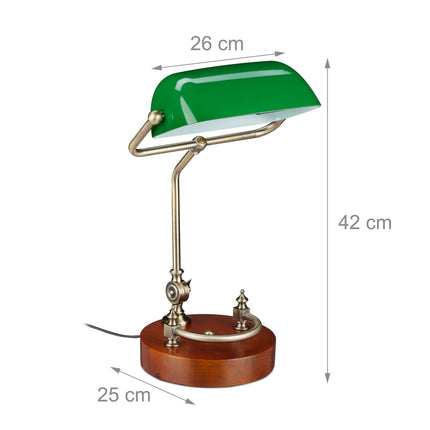 Bankerlampe mit Greenscreen