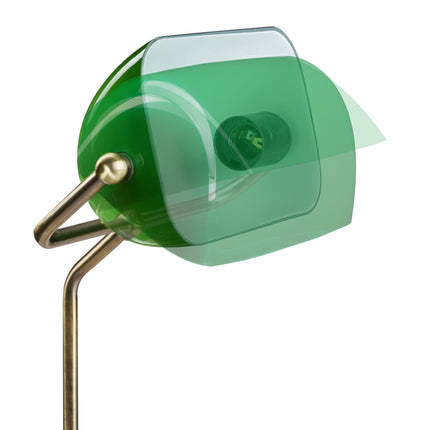 Bankerlampe mit Greenscreen