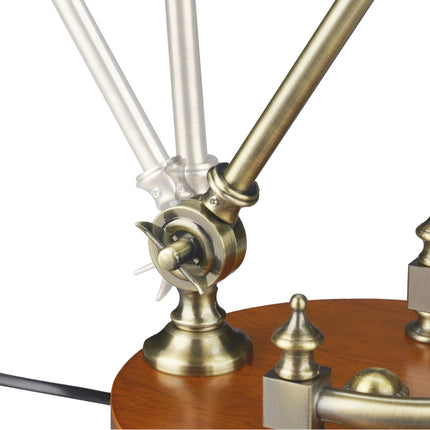 Banker lamp with pull switch