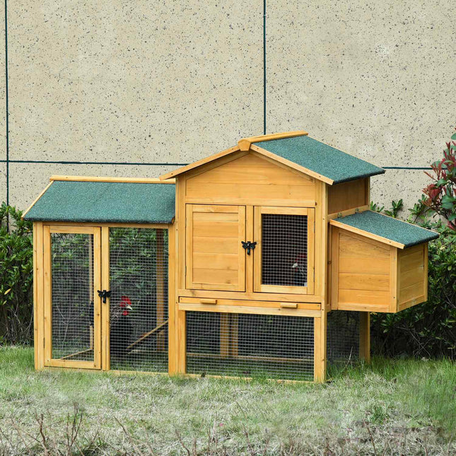 Bantam Hühnerstall, Fichtenholz, Fenster & Nistkasten