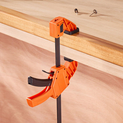 Bar Clamps, 12-Inch One-Hand, 2-Pack, 340 lb Clamp-Spreader