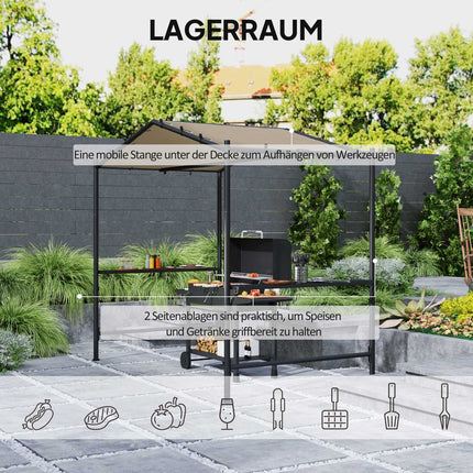 BBQ Gazebo – Waterproof, flame retardant, steel