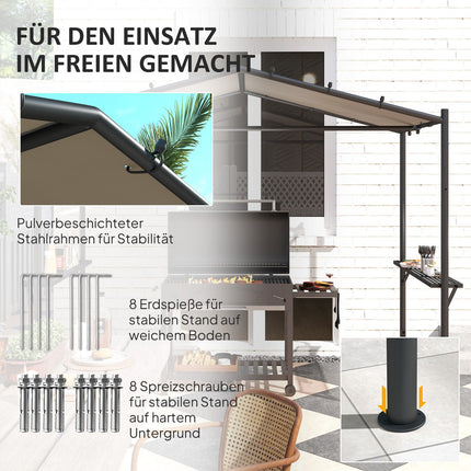 BBQ Gazebo – Waterproof, flame retardant, steel