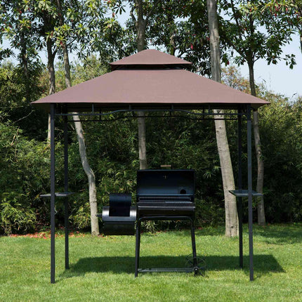Garten-Grillpavillon-Zelt, flammhemmendes Doppeldach