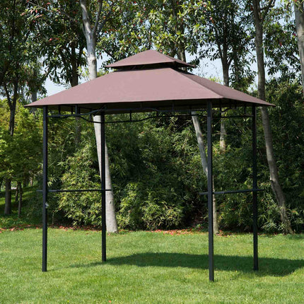 Garten-Grillpavillon-Zelt, flammhemmendes Doppeldach