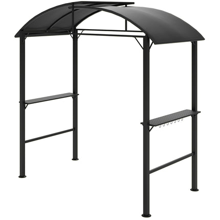 Winddichter Grillpavillon aus Stahl, Doppel-Dach, UV-Schutz