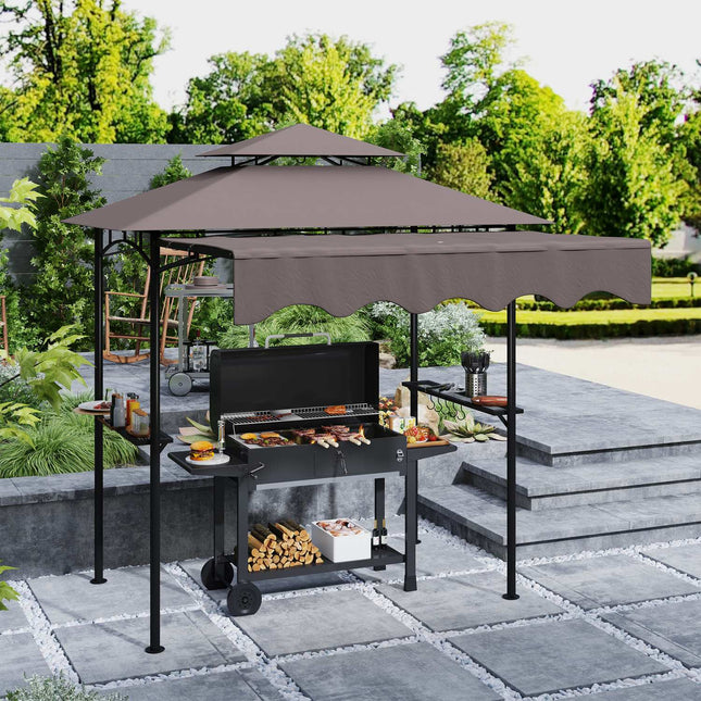 BBQ-Pavillon, wasserabweisend und flammhemmend, 242x149x248 cm