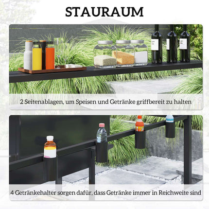 Wasserdichter Grillpavillon mit UV-Schutz - 250x160x250cm
