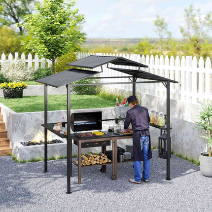 Wasserdichter Grillpavillon mit UV-Schutz - 250x160x250cm