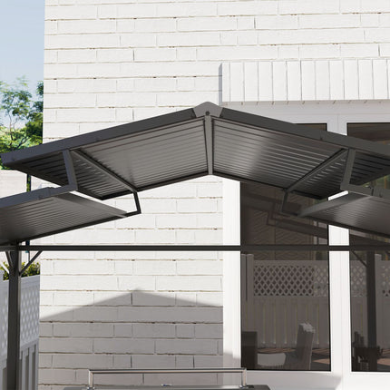 Wasserdichter Grillpavillon mit UV-Schutz - 250x160x250cm