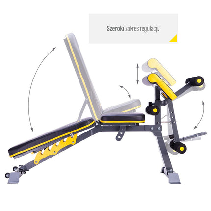 Barbell Bench, Adjustable, Heavy-Duty Steel
