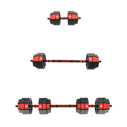 Langhantel- und Kurzhantel-Set, Komposit, 30 kg
