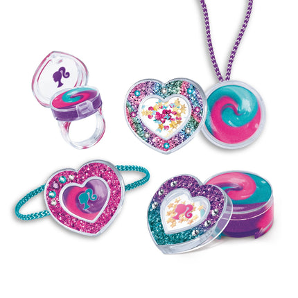 Barbie Lip Gloss Lockets Set Sparkling Sweet Heart