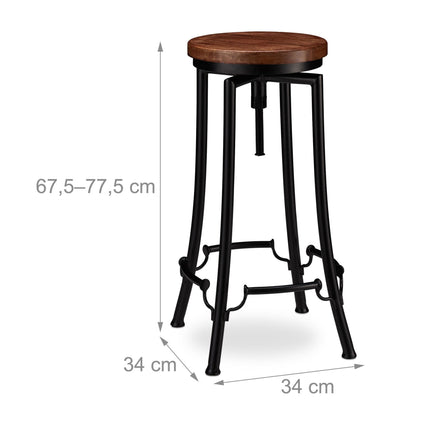 Bar stool industrial high