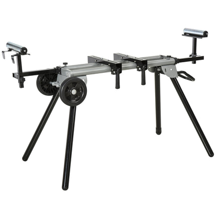 Cross-cut saw base frame with side extension, 123.5-245 cm