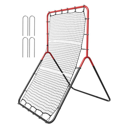 Baseball Rebounder Net 3 x 4.5 ft, 3-Zone Trainer