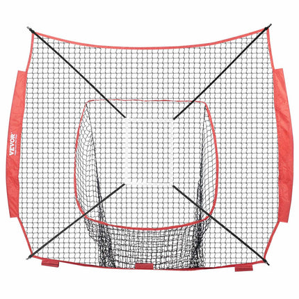 Baseball Softball Practice Net 7x7 Ft Replacement, Strike Zone