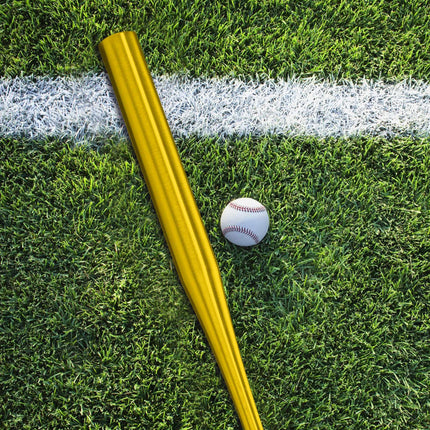 Batte de baseball en aluminium doré