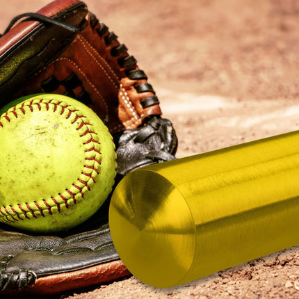 Batte de baseball en aluminium doré