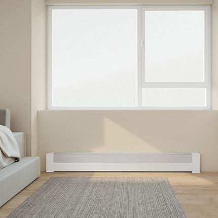 Baseboard Heater Cover, 5 ft Steel Replacement, White