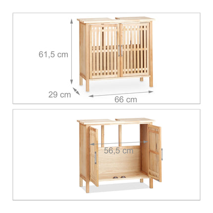 Meuble bas pour lavabo sur pied