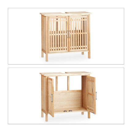 Meuble bas pour lavabo sur pied