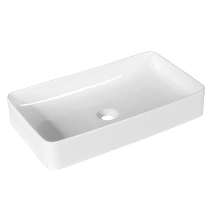 Umyvadlo porcelánové designové keramické s výpustí click-clack 60 x 35 x 11 cm bílé