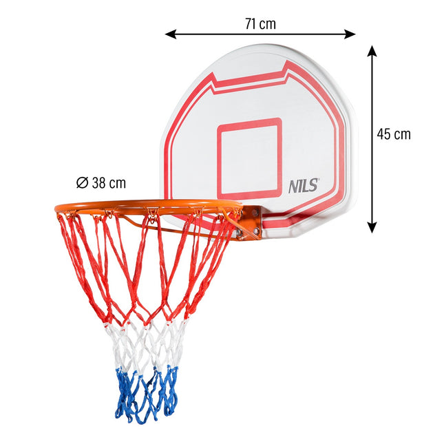 Basketbalbord, duurzaam, binnen- en buitengebruik