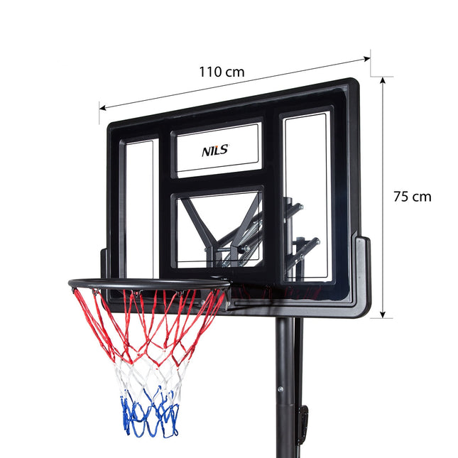 Basketbalring, verstelbare hoogte, binnen/buiten