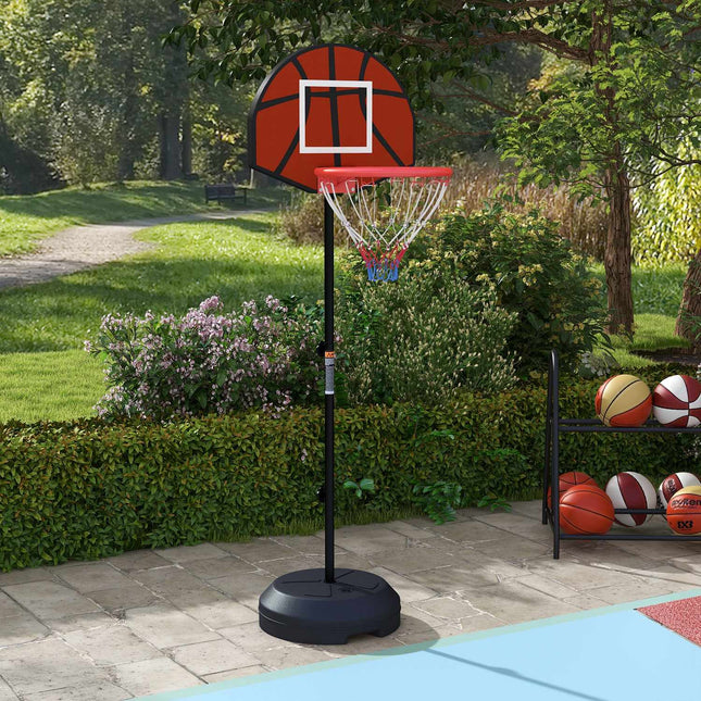 Höhenverstellbarer Basketballkorb mit magnetischer Dartscheibe