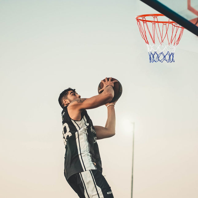 Basketbalring Muurbevestigde basketbalring Professionele dunkbasketbalring voor binnen- en buitengebruik Oranje-rood