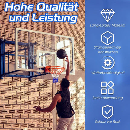Basketball Hoop with Weatherproof Steel Frame, 45 cm