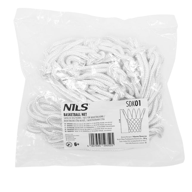 Basketbalnet, duurzaam nylon, standaardmaat