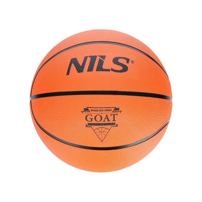 Basketbalový míč oranžový, velikost 5, odolný materiál