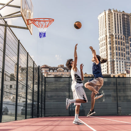 Basketball Replacement Rim 46 cm, 12-Loop Net, Indoor Outdoor