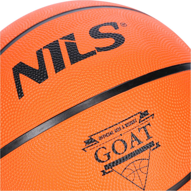 Basketbal maat 7, oranje, duurzaam materiaal