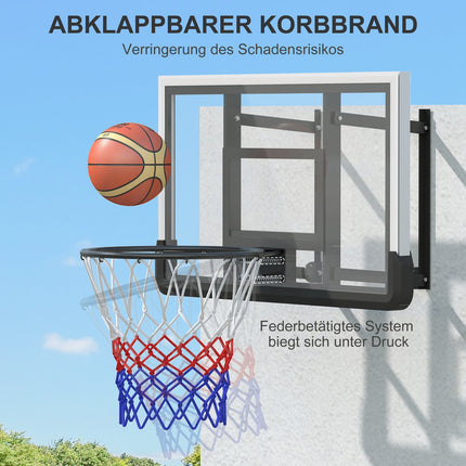 Basketballkorb & Brett für drinnen/draußen, Ø45 cm