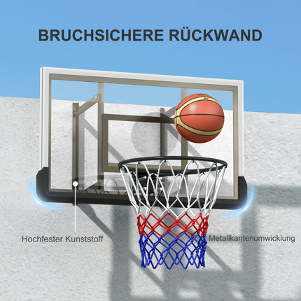 Basketballkorb & Brett für drinnen/draußen, Ø45 cm