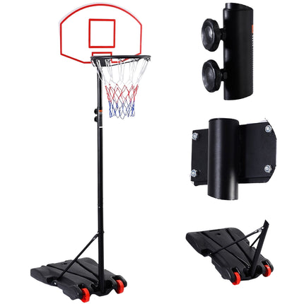 Basketball stand mobile basketball hoop with stand height adjustable