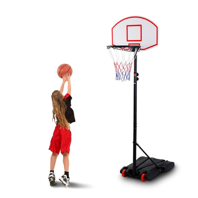 Basketbalstandaard mobiele basketbalring met standaard in hoogte verstelbaar