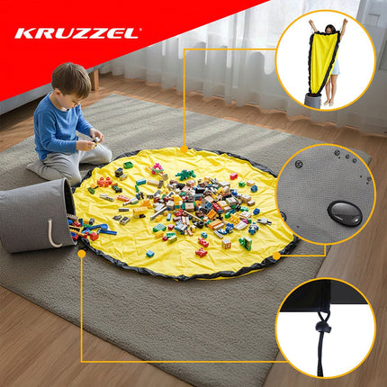 Spielzeugkorb/Bauklötze mit Matte Kruzzel 19556 