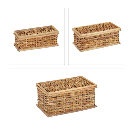 Korb 3er Set Rattan