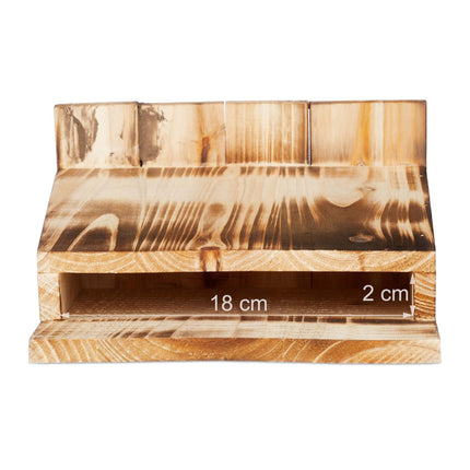 Fledermauskasten-Set, geflammtes Tannenholz, 2 Stück