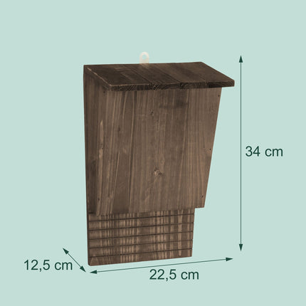 Bat Box Set, Wooden, 2-Pack, Outdoor Use