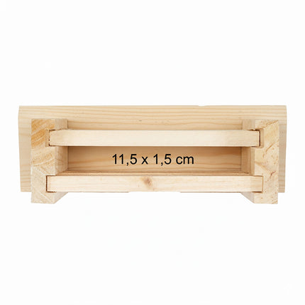 Fledermauskästen 2er-Pack, aus Holz, mit gerillter Innenseite