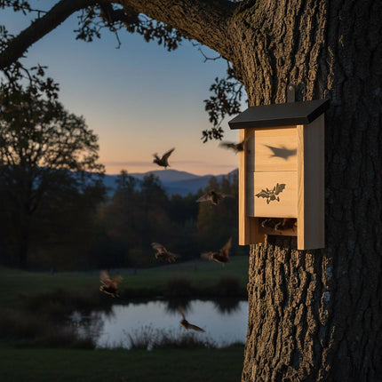 Bat Boxes Set of 4 – Untreated Wood, Easy Climb