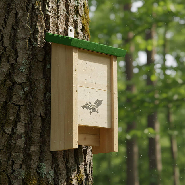 Bat Boxes, Untreated Wood, Set of 4