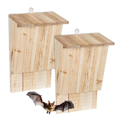 Fledermauskästen, Holz, 2er-Pack, Naturschutz