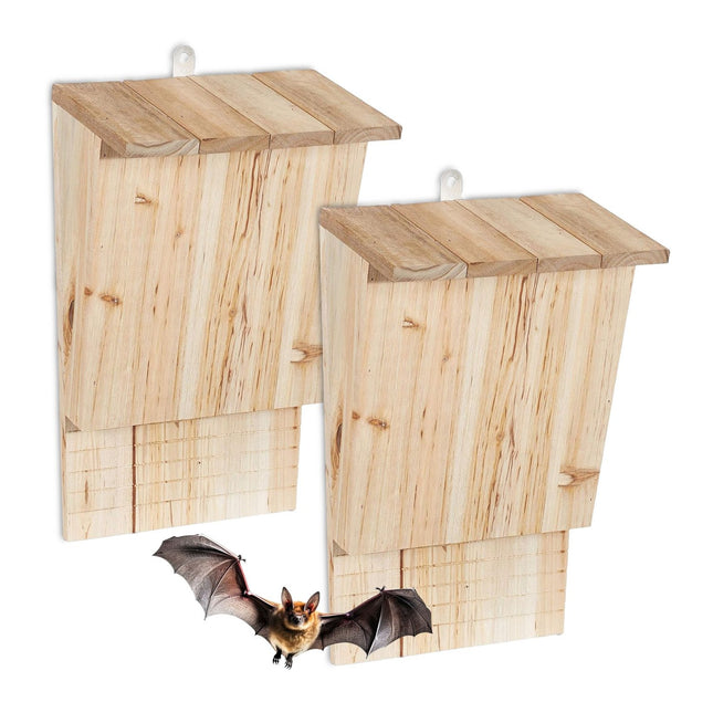 Fledermauskästen, Holz, 2er-Pack, Naturschutz
