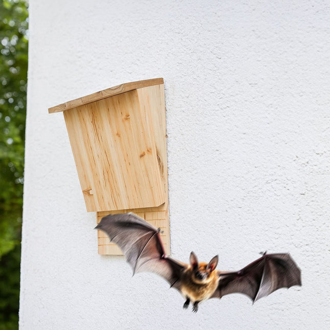 Fledermauskästen, Holz, 4er-Pack – Unterschlupf für Fledermäuse